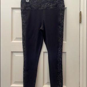 NWOT Skechers Black & Charcoal Compression Yoga Pants XL
